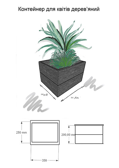 Container for landscape gardening