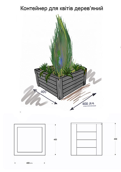 Container for landscape gardening